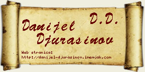 Danijel Đurašinov vizit kartica